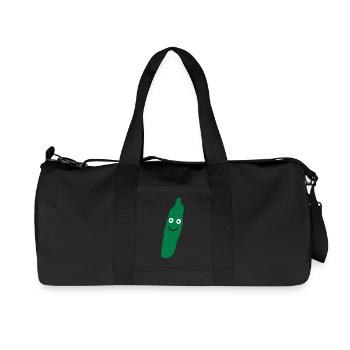 cucumber baby gift birth pregnancy - Recycled Canvas Sports Bag by Stanley/Stella - black - Front