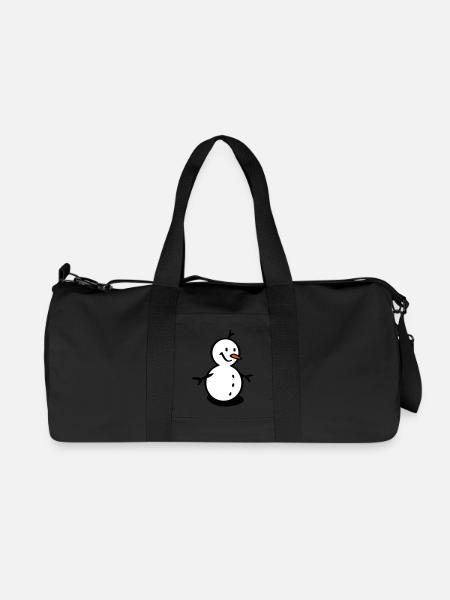 schneemann - Recycelte Canvas-Sporttasche von Stanley/Stella - Schwarz