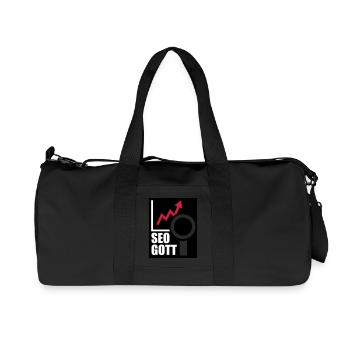 seo - Recycelte Canvas-Sporttasche von Stanley/Stella - Schwarz - Vorne