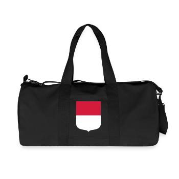 Hessen - Recycelte Canvas-Sporttasche von Stanley/Stella - Schwarz - Vorne