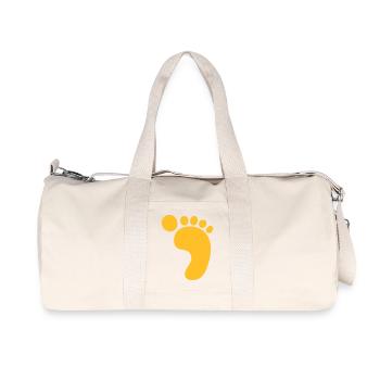 Grosse empreinte! - Sac de sport en toile recyclée Stanley/Stella - blanc naturel - Devant