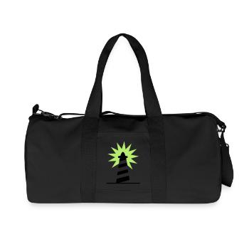 Lighthouse bright sunlight 2c - Recycled Canvas Sports Bag by Stanley/Stella - black - Front