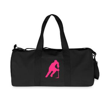 roller inline hockey silhouette dessin - Sac de sport en toile recyclée Stanley/Stella - noir - Devant
