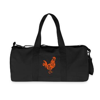 Rooster Chinese Zodiac sign rooster 2 - Recycled Canvas Sports Bag by Stanley/Stella - black - Front