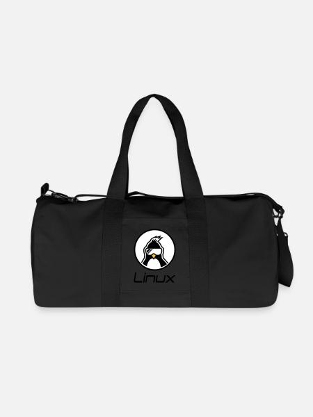 linux - Recycelte Canvas-Sporttasche von Stanley/Stella - Schwarz