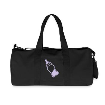 baby bottle - Recycled Canvas Sports Bag by Stanley/Stella - black - Front