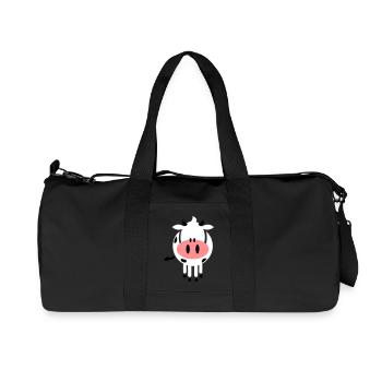 Doux vache - Sac de sport en toile recyclée Stanley/Stella - noir - Devant