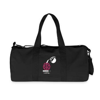 Coffee charging status - Recycled Canvas Sports Bag by Stanley/Stella - black - Front