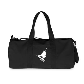 WAKEBOARD,WAKE,WASSERSKI,CABLE,RALEY,WASSERSPORT, - Recycelte Canvas-Sporttasche von Stanley/Stella - Schwarz - Vorne