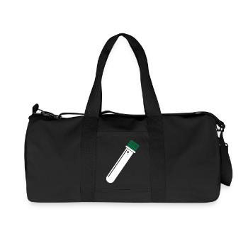 PETling 2farbig - geocaching Container - Recycelte Canvas-Sporttasche von Stanley/Stella - Schwarz - Vorne