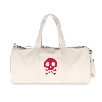 Skull and bones - Recycled Canvas Sports Bag by Stanley/Stella - natural - Front