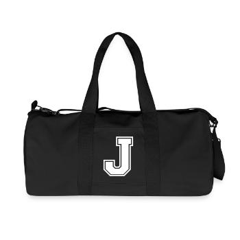 j - Recycled Canvas Sports Bag by Stanley/Stella - black - Front