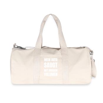 Mein Auto saugt mir großem Volumen. - Recycelte Canvas-Sporttasche von Stanley/Stella - Naturweiß - Vorne