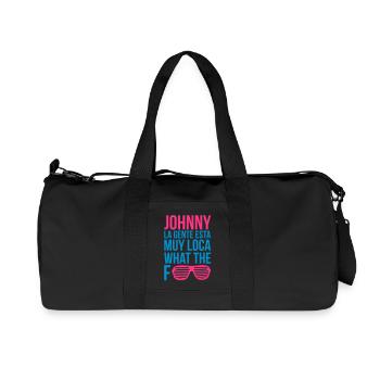 Johnny - La gente esta muy loca WTF - Recycled Canvas Sports Bag by Stanley/Stella - black - Front