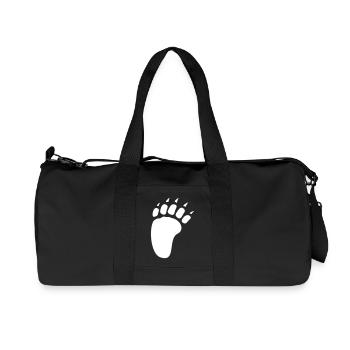 BEAR FOOT - Recycled Canvas Sports Bag by Stanley/Stella - black - Front