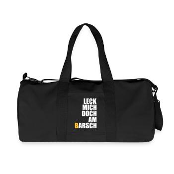 Lèche-moi à la perche - pêcheurs - pêche - poisson - Sac de sport en toile recyclée Stanley/Stella - noir - Devant