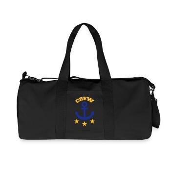 Crew - Sac de sport en toile recyclée Stanley/Stella - noir - Devant