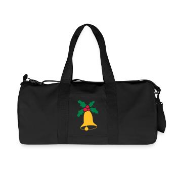 Cloches de Noël - Sac de sport en toile recyclée Stanley/Stella - noir - Devant
