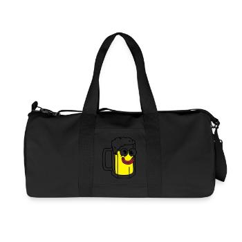 Bier - Recycelte Canvas-Sporttasche von Stanley/Stella - Schwarz - Vorne