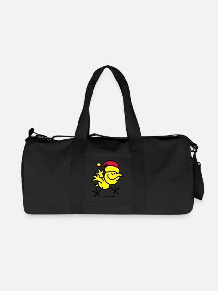 Merry Christmas Chicken - Recycled Canvas Sports Bag by Stanley/Stella - black