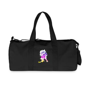 joueur de hockey arc-éclaboussures de hockey tor fraîche - Sac de sport en toile recyclée Stanley/Stella - noir - Devant
