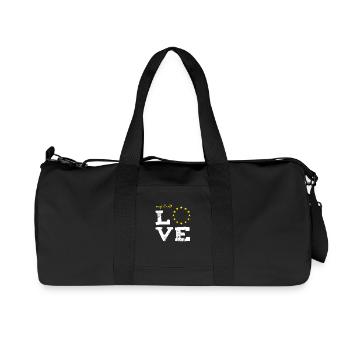 l’a fait avec amour UE europe naissance bébé pas de brexit s - Sac de sport en toile recyclée Stanley/Stella - noir - Devant