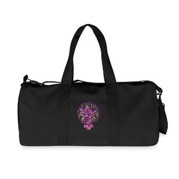Fem Symbol support Feminism supports feminism - Recycled Canvas Sports Bag by Stanley/Stella - black - Front