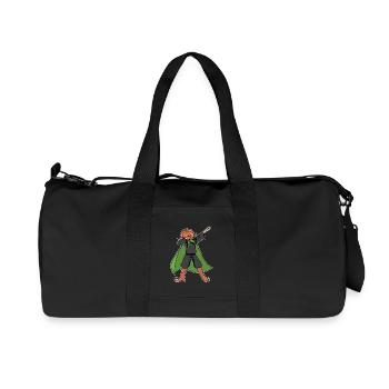 Halloween Pumpkin Head Dabbing Shirt - Recycelte Canvas-Sporttasche von Stanley/Stella - Schwarz - Vorne