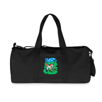 Unicorn on Party - Hangover T-Shirt - Recycled Canvas Sports Bag by Stanley/Stella - black - Front