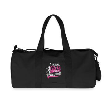Real women play volleyball - Recycled Canvas Sports Bag by Stanley/Stella - black - Front