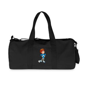 Boy Soccer Player - Recycelte Canvas-Sporttasche von Stanley/Stella - Schwarz - Vorne