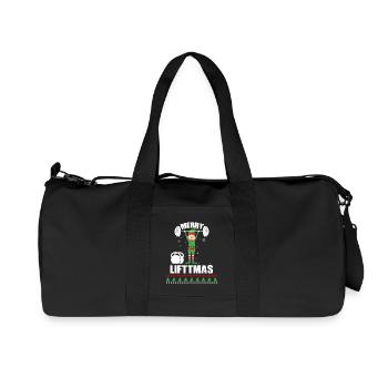Elf Merry Liftmas bodybuilder Fitness Sports - Sac de sport en toile recyclée Stanley/Stella - noir - Devant
