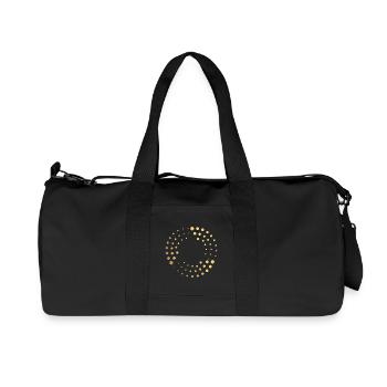 goldene Punkte - Recycelte Canvas-Sporttasche von Stanley/Stella - Schwarz - Vorne