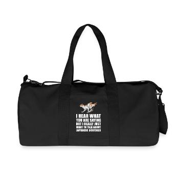 Stump japonaise queue de chat mignon cadeau - Sac de sport en toile recyclée Stanley/Stella - noir - Devant