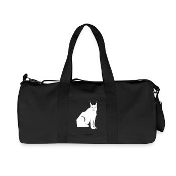 luchs - Recycelte Canvas-Sporttasche von Stanley/Stella - Schwarz - Vorne