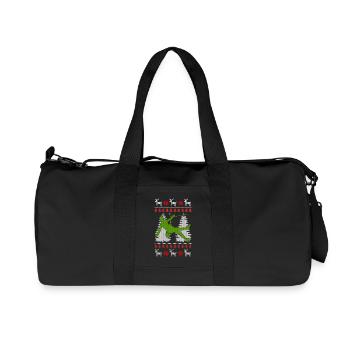 Climbing bouldering Ugly Christmas gift - Recycled Canvas Sports Bag by Stanley/Stella - black - Front