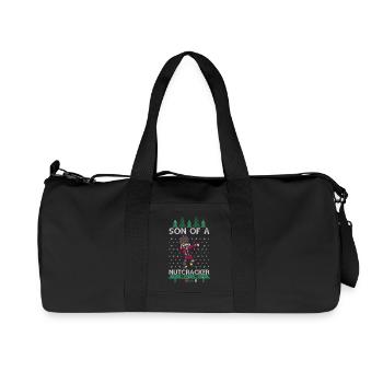 Dabbing Son of a Nutcracker Ugly Christmas Sweater - Sac de sport en toile recyclée Stanley/Stella - noir - Devant