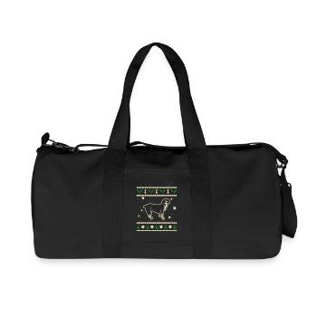 Entlebuch Cadeau de Noël - Sac de sport en toile recyclée Stanley/Stella - noir - Devant