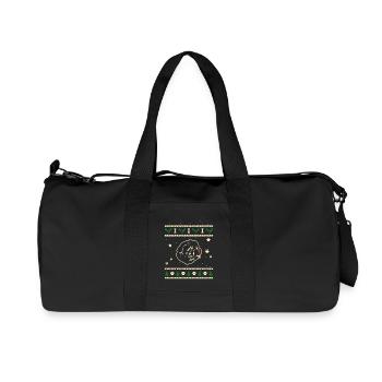 Terre-Neuve-cadeau de Noël - Sac de sport en toile recyclée Stanley/Stella - noir - Devant