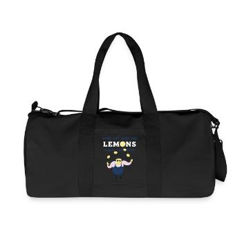 Zitronensaft Baby lustiger Charakter Limonade Kind - Recycelte Canvas-Sporttasche von Stanley/Stella - Schwarz - Vorne