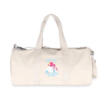 Einhorn Geschenk Drunk Unicorns Matter - Sac de sport en toile recyclée Stanley/Stella - blanc naturel - Devant