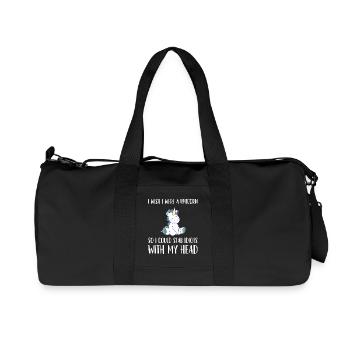 Licorne T-shirt - sarcasme - cadeau - Sac de sport en toile recyclée Stanley/Stella - noir - Devant