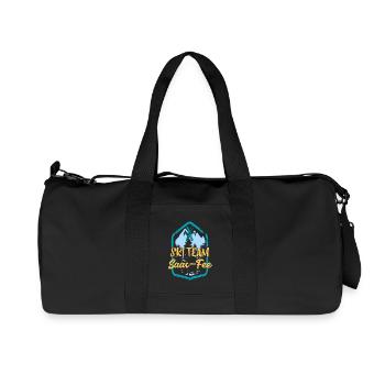 Skiteam Saas-Fee Ski Team Gift - Recycled Canvas Sports Bag by Stanley/Stella - black - Front