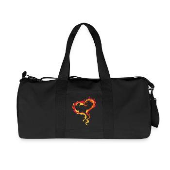 Coeur de la Flamme - Sac de sport en toile recyclée Stanley/Stella - noir - Devant