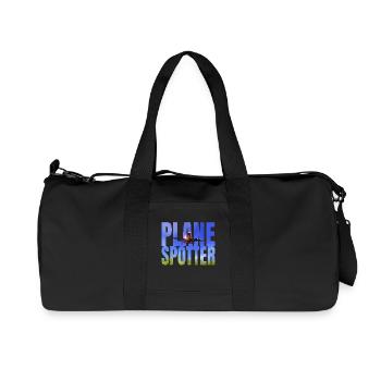 Plane Spotter Design als Geschenk - Recycelte Canvas-Sporttasche von Stanley/Stella - Schwarz - Vorne