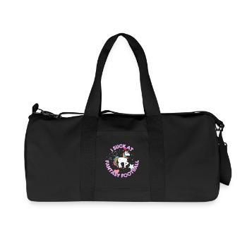 I Suck At Fantasy Football T Shirt Gift - Recycelte Canvas-Sporttasche von Stanley/Stella - Schwarz - Vorne