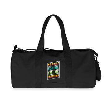 Pas de règles pour moi: Je suis la grand-mère - Sac de sport en toile recyclée Stanley/Stella - noir - Devant
