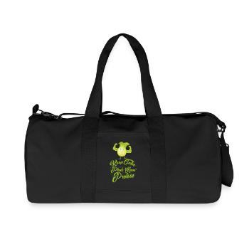 Keep Calm - Plants have Protein - Vegan Shirt - Recycelte Canvas-Sporttasche von Stanley/Stella - Schwarz - Vorne