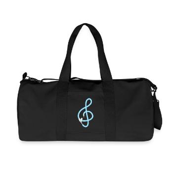 La musique est la clé - Musique - Son - Song - Paroles - Sac de sport en toile recyclée Stanley/Stella - noir - Devant