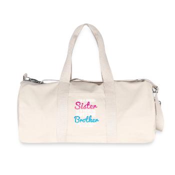 Proud sister of a great brother - Recycled Canvas Sports Bag by Stanley/Stella - natural - Front